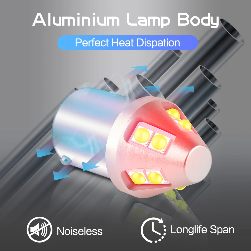2 шт. автомобильные светодиодсветодиодный лампы PY21W P21W T20 Led W21/5W 7443 W21W 7440 BAY15D BA15S BAU15S