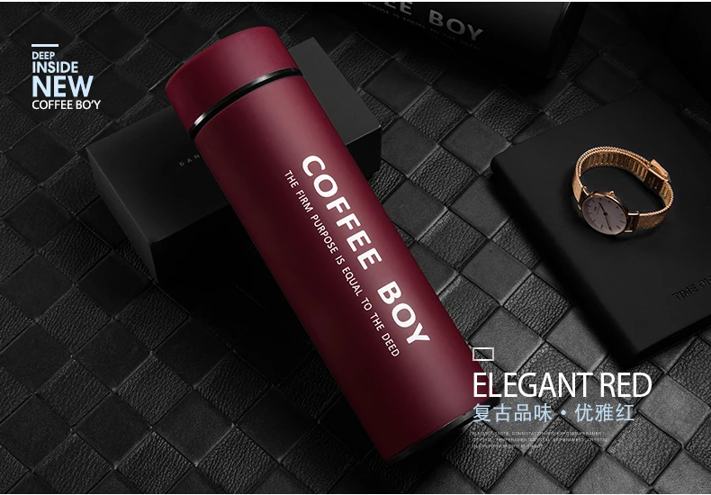Термос coffee Boy 304 из нержавеющей стали, Термокружка, офисная, деловая, вакуумная, термобутылка для чая, мужская, 500 мл# BG06, Термокружка