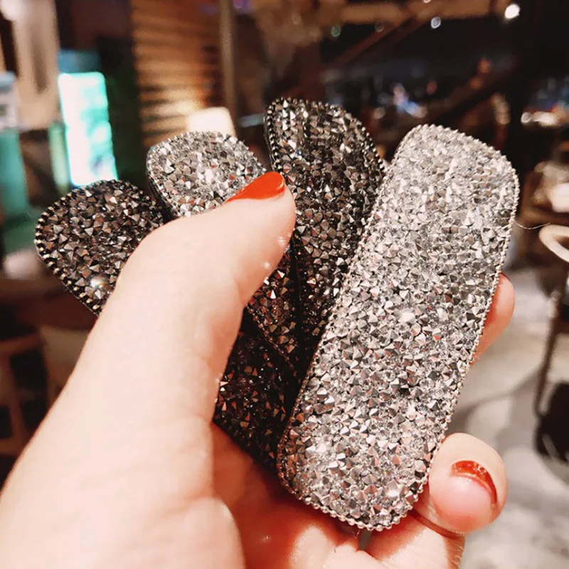 Заколки для волос с бусинами женские сияющие хрустальные стразы милые