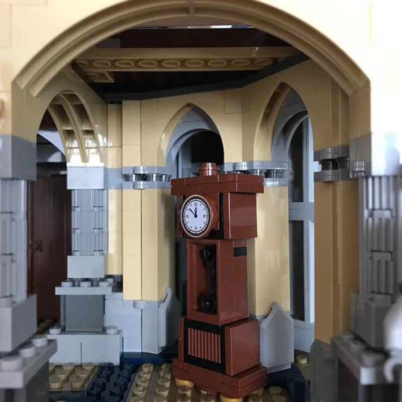 Disneys Принцесса замок совместим с lEGOED 71040 16008 строительные блоки кирпичи