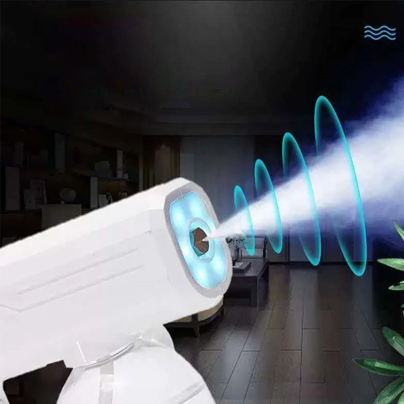 

800ml Blue Light Nano Disinfection Sprayer Handheld Wireless Rechargeable Ultraviolet Atomization Sterilization Sprayers X37C