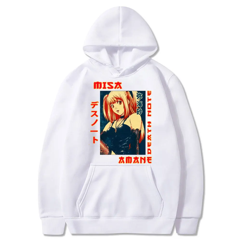Ретро Death Note Миса Амане толстовки с капюшоном рисунками из аниме Демисезонный для