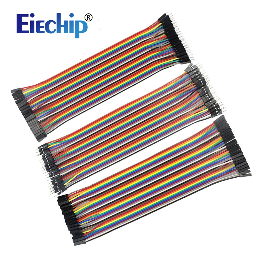 Комплект Dupont Line 20 см штекер гнездо перемычка кабель для Arduino Diy Electronic 120 шт.|line