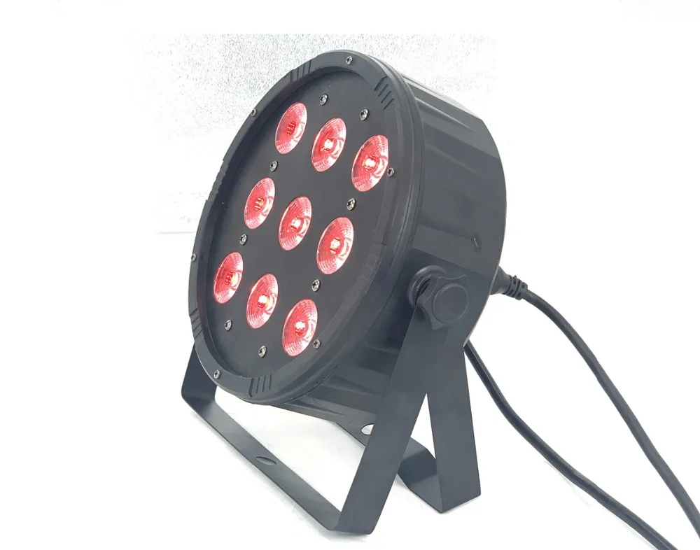 12 шт./Партия+ беспроводной пульт дистанционного управления светодиодный Par Light 9x12 Вт 4в1 светодиодный светильник сценических эффектов со сменой цвета RGBW Light