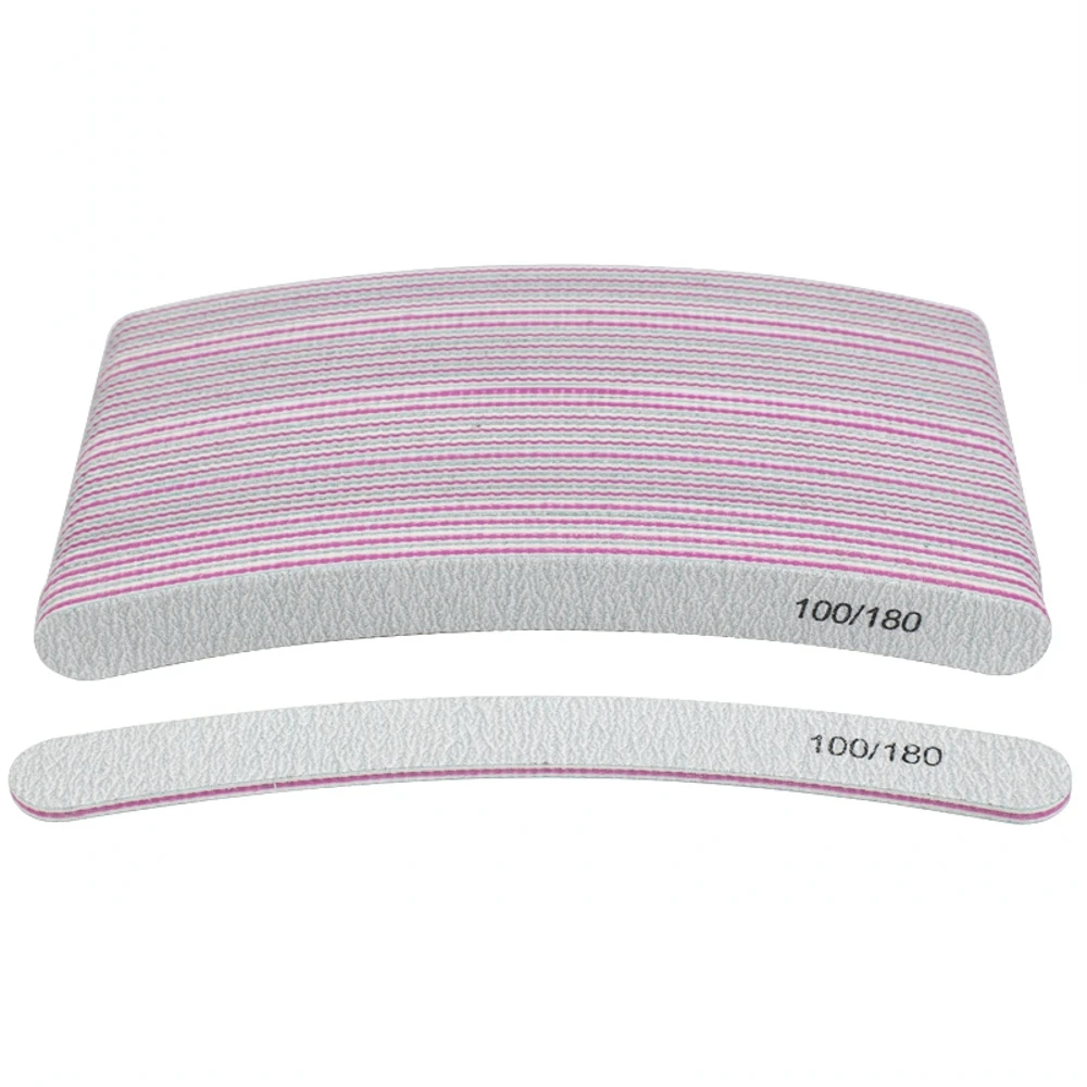 

50pcs/Pack Wholesale 100/180 Nail Files Nails Buffer Supplies For Professionals Art Accesorios Tools Set Reusable Trimmer Vendor
