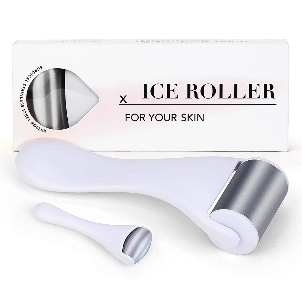 Stainless Steel Cooling Face Roller Skin Cooling Ice Roller Eye Facial Massager Anti-aging Face Lift Pain Relief Beauty Spa Tool