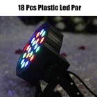 Сценический прожектор Dj RGB, 18 светодиодов, DMX 512, 7 каналов, противотуманная машина вечерние НКИ, дискотеки, сцены, представлений, свадьбы, танцев, ночного клуба