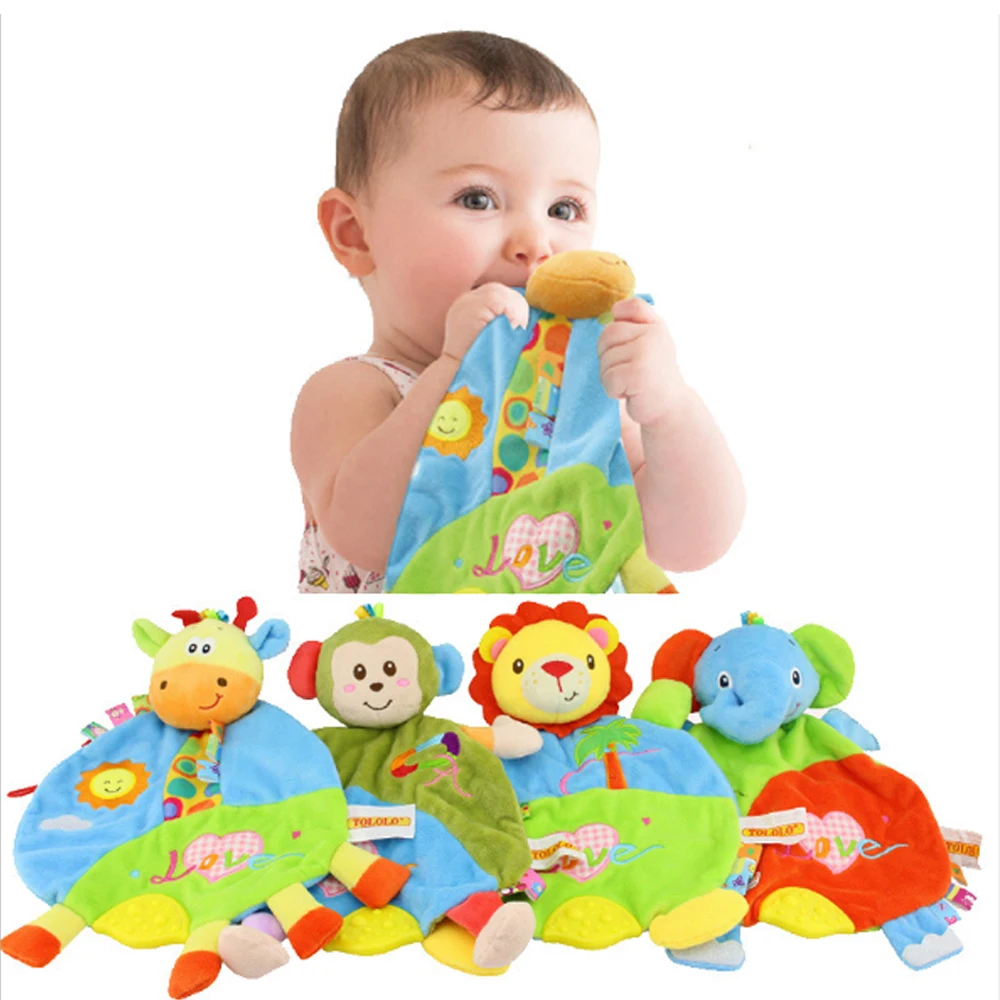 Детские игрушки TOLOLO для новорожденных успокаивающие зубы животные тканевые рук