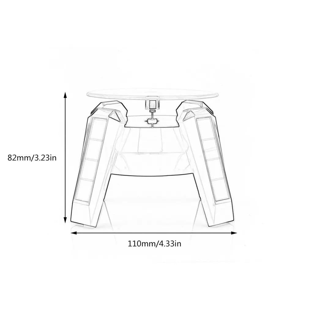 Новая Солнечная Витрина Автоматическая вращающаяся подставка с светильник для