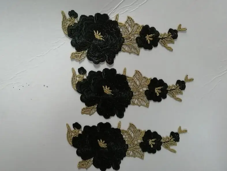 5 шт. маленькие модные вышитые цветы кружево воротник аппликация мотив нашивки
