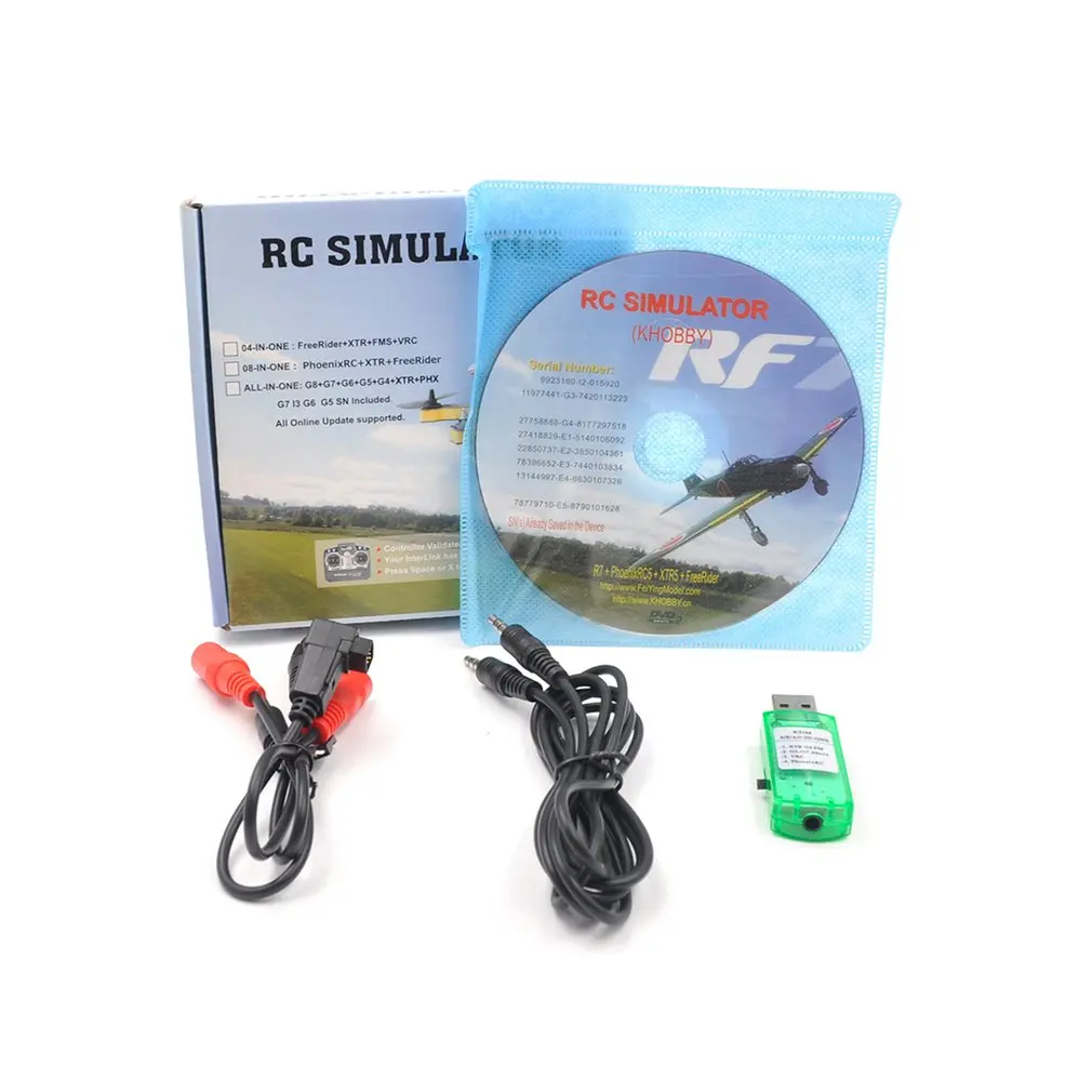 

Rc Simulator Wireless Cable 20In1 Flight Simulator Cable Usb Dongle For Rc Helicopter Aeroplane Car Toys