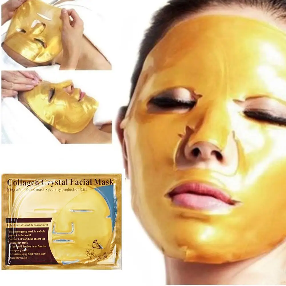

Gold Collagen Against Blackhead Facial Mask Blackhead Remover Crystal Golden Moisturizer Anti-aging Facial Beauty Care Face Mask