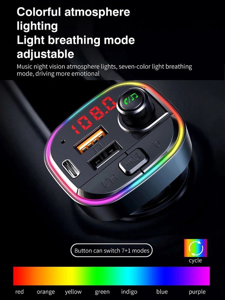 

LUTU Bluetooth автомобильный комплект fm-передатчик модулятор аудио Музыка Mp3 плеер Телефон беспроводной громкой связи Carkit 3.1A быстрое зарядное уст...