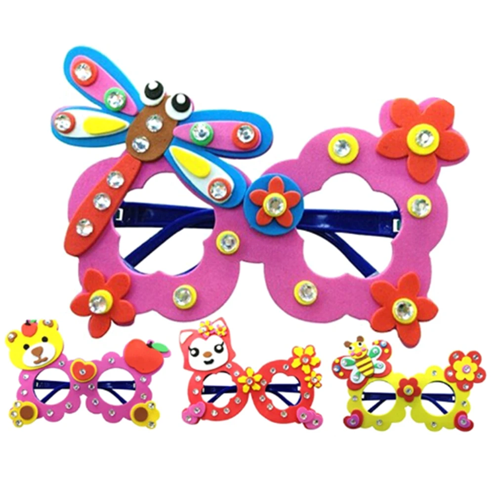 Мультфильм Ева стикеры очки Сделай Сам Набор для рукоделия Творческий детский