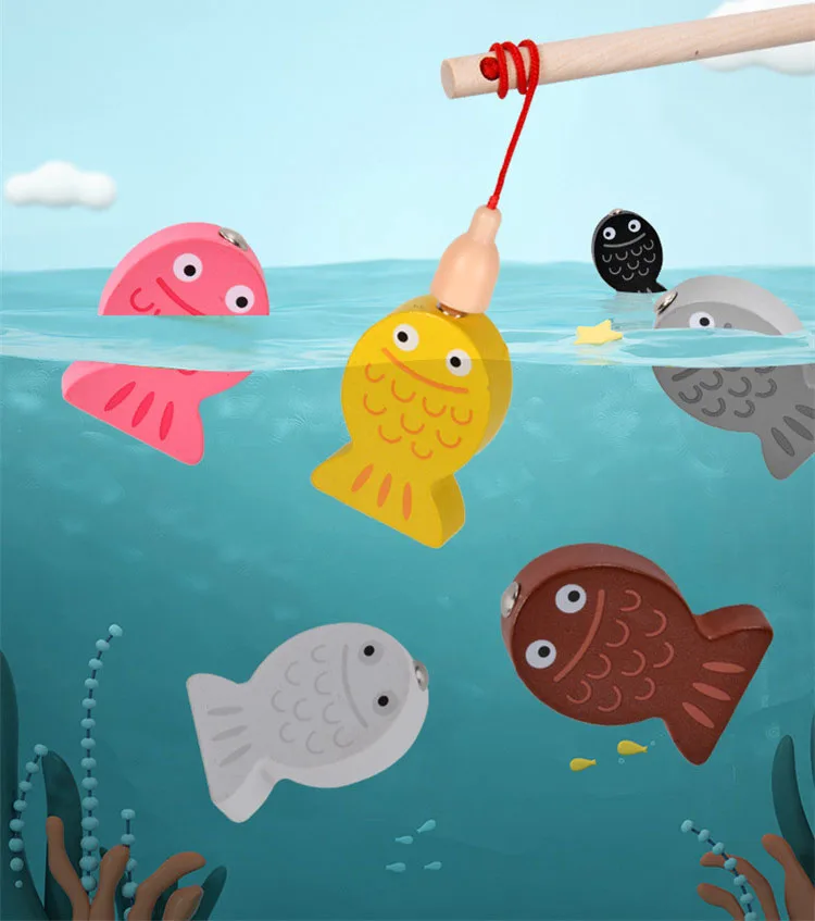 Детская игрушка Монтессори 5 в 1 занятая искусственная деревянная форма цвета