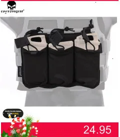 EMERSON gear тактический PRC 148/152 Радио Чехол охотничий Пейнтбол боевое снаряжение для страйкбола Molle Радио Держатель мультикам черный EM8350