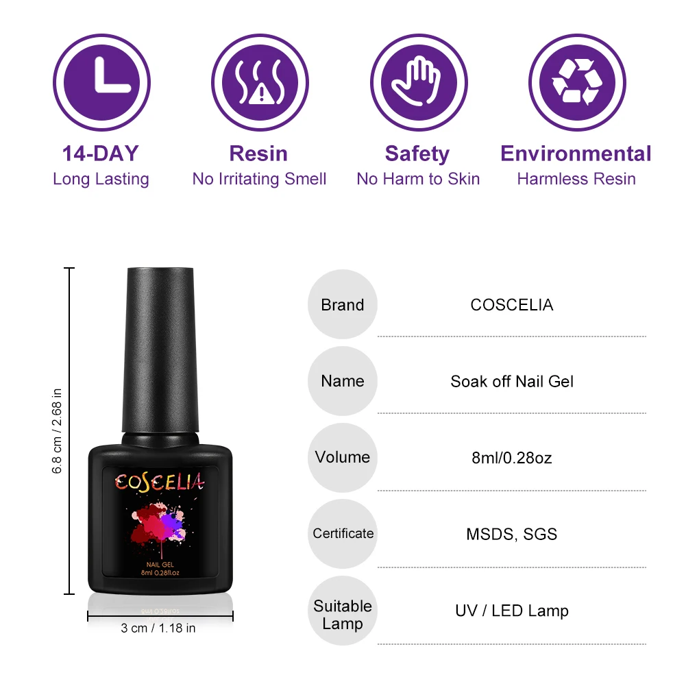 COSCELIA Новый Маникюрный Набор Ультрафиолетовая светодиодная лампа USB сушилка