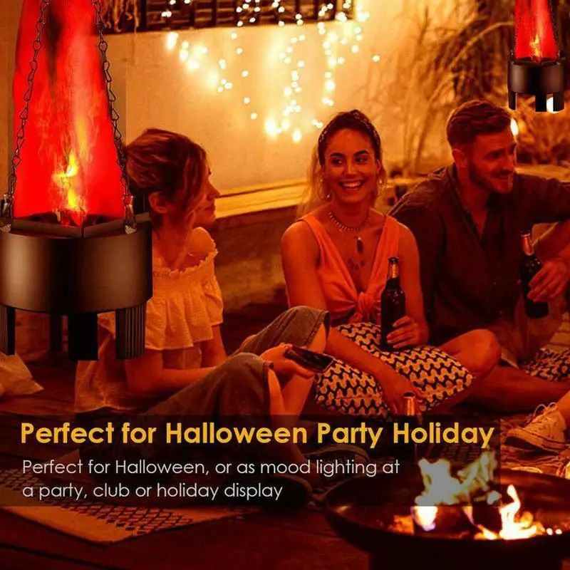 3 Вт AC 85 260V Хэллоуин реквизит светодиодный поддельные пламенная лампа фонарь