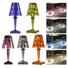 Акриловая Алмазная настольная USB-лампа, ночники, прозрачная призма, хрустальные светодиодные прикроватные лампы, освещение, декор для спальни, гостиной