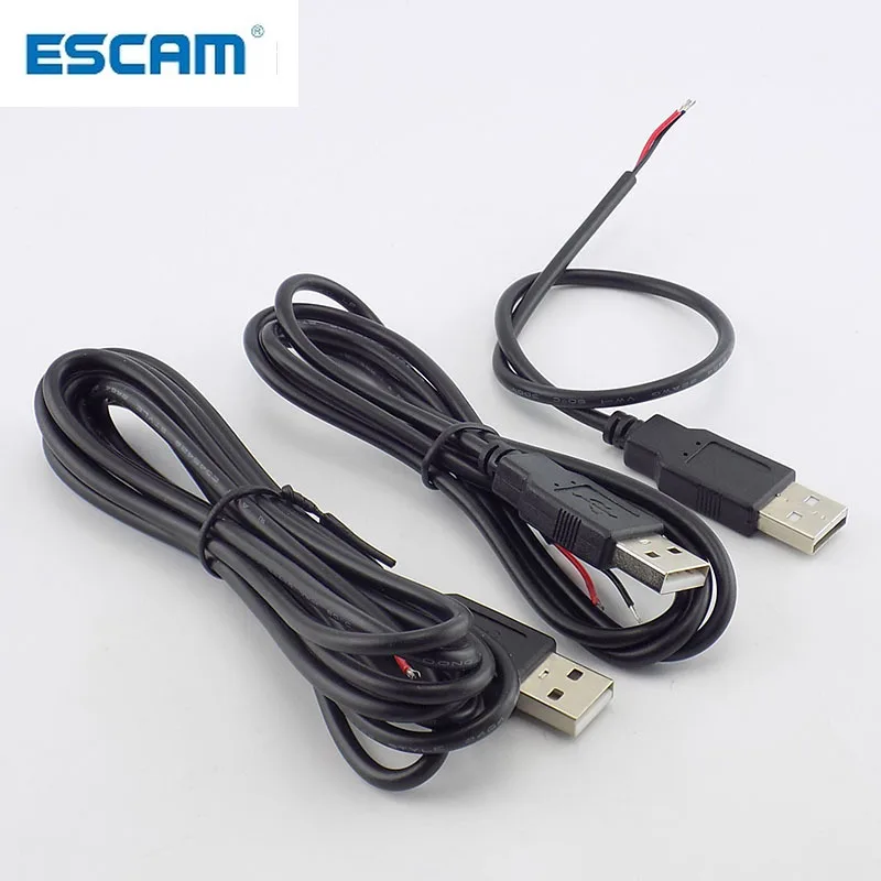 ESCAM 0 3/1/2 м 5 в постоянного тока USB 2 Тип A штекер контактный кабель адаптер питания