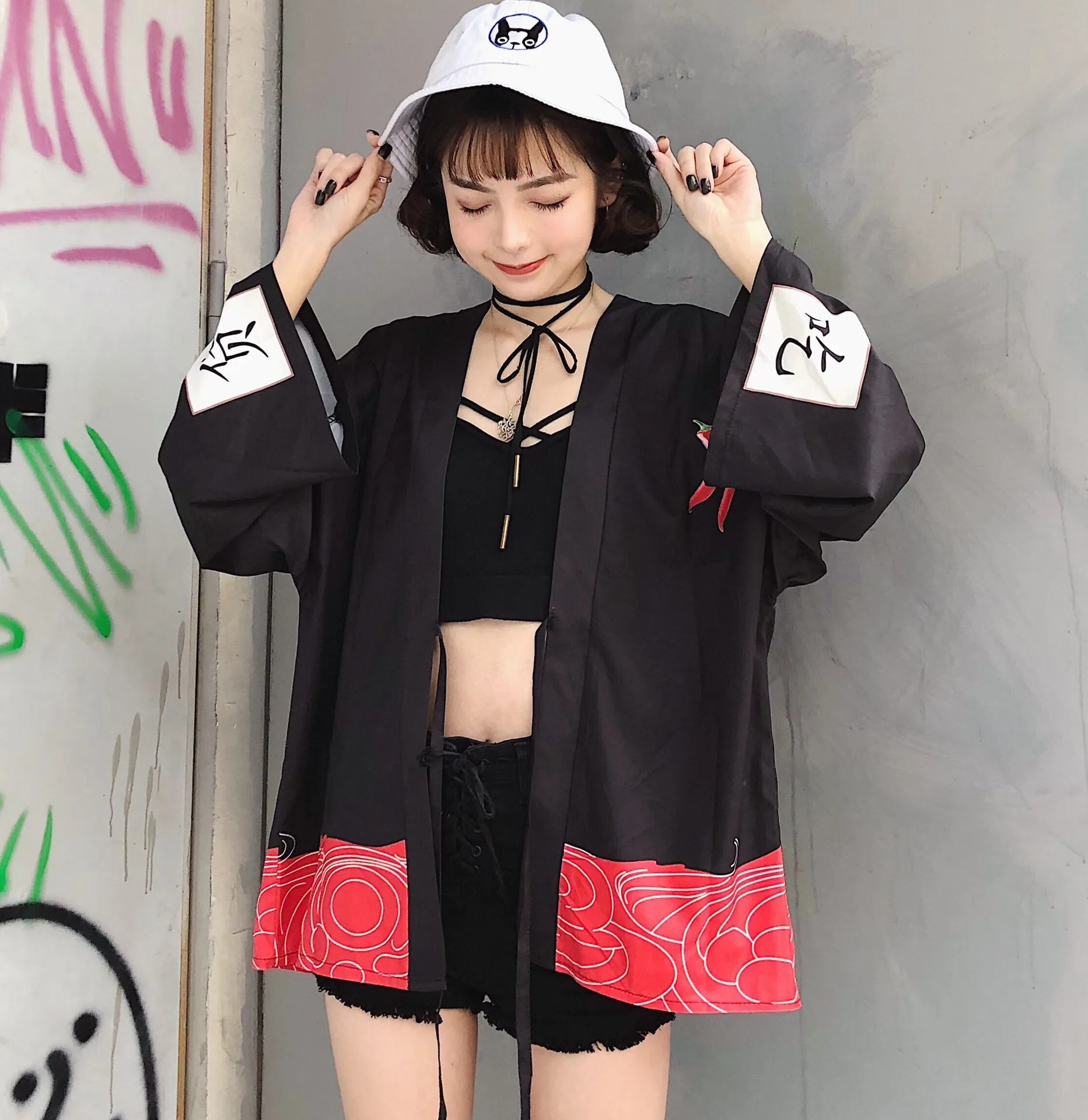 Женское кимоно-кардиган японское пляжное кимоно традиционное 2019 | Тематическая