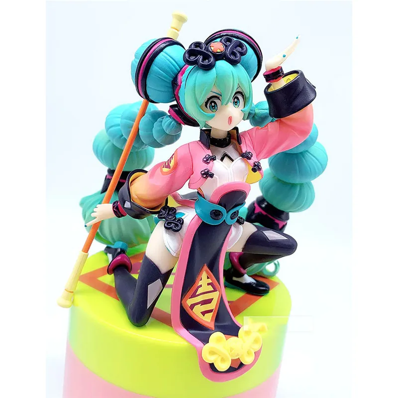 

Bandai Action Figure Toys Anime 23cm kimono Hatsune PVC Japanese Bathrobe Miku Doll Finished Goods Anime Toy Action Figures Gift