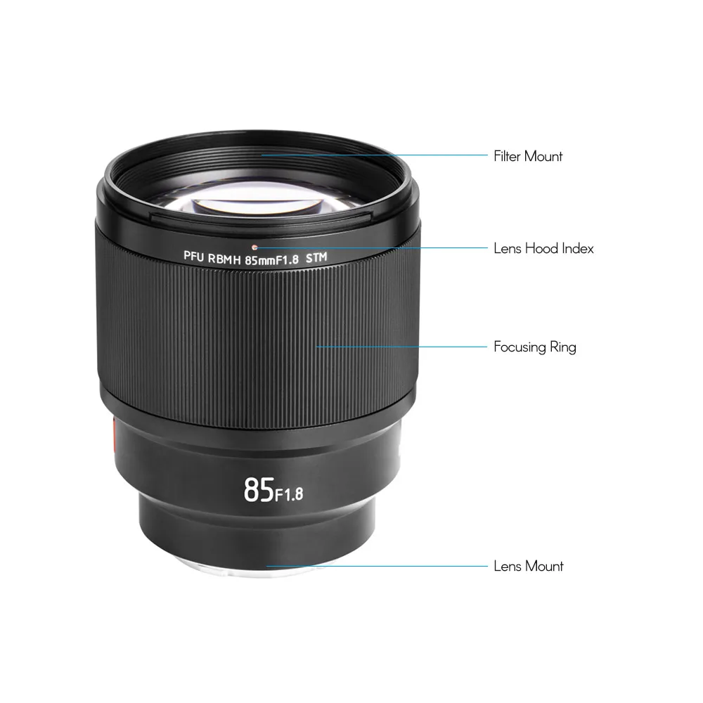 Viltrox 85mm F1.8 Camera Prime Lens Full-frame with Lens Hood Electronic Focal Length for Sony E-Mount for Sony A7 A6500 A6300