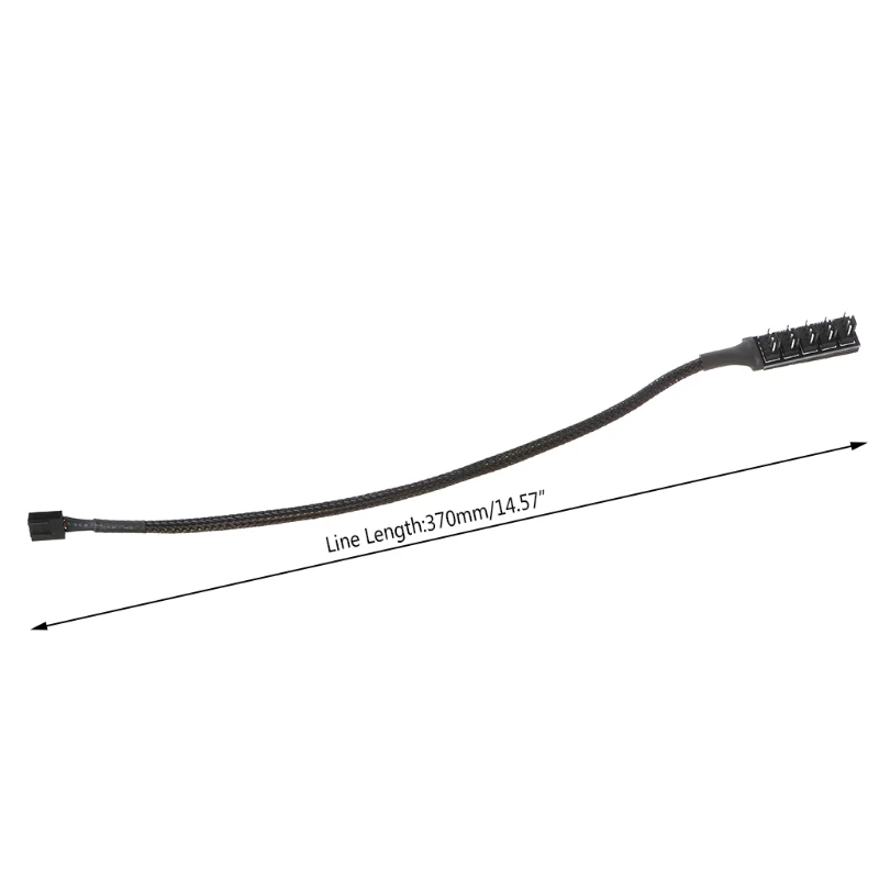 2021 Новый 1-5 4-контактный Molex TX4 PWM CPU Cooling разветвитель вентилятора адаптер в оплетке