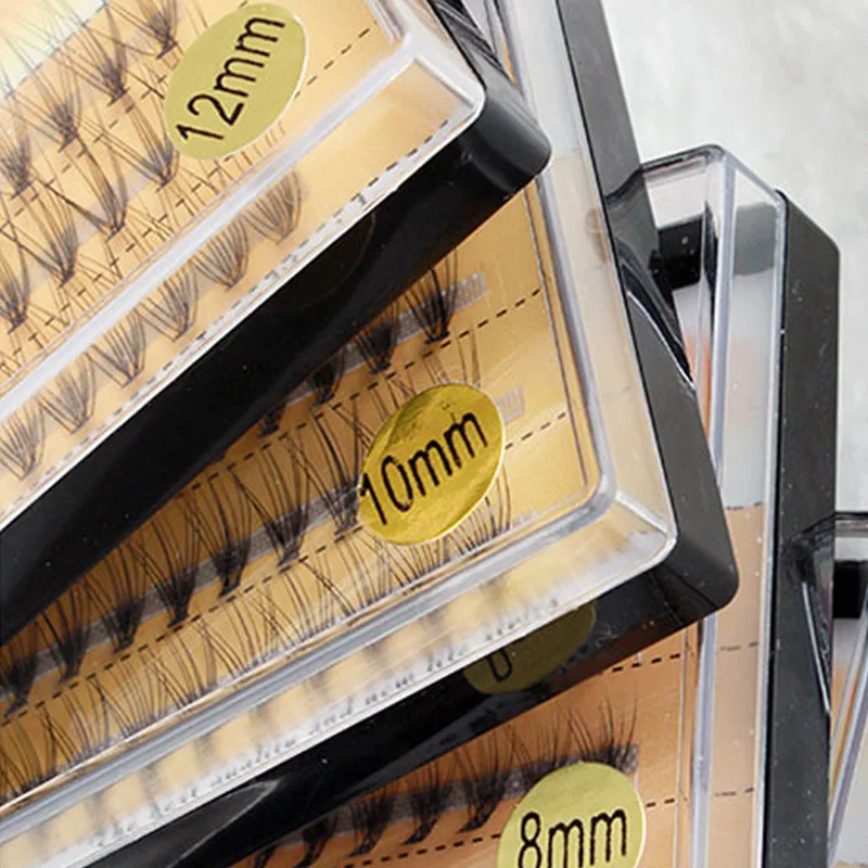 

3 Lines Silk Mink Individual Lashes Flare Nature Long Growing Eyelash Extentions Beauty Makeup Tools