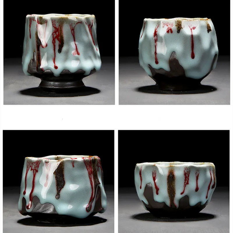 

Creative Ceramic Tea Cup Travel Cup Change Kiln Ceramic Home TeaCup drinkware coffee cups cool cups tea set cup