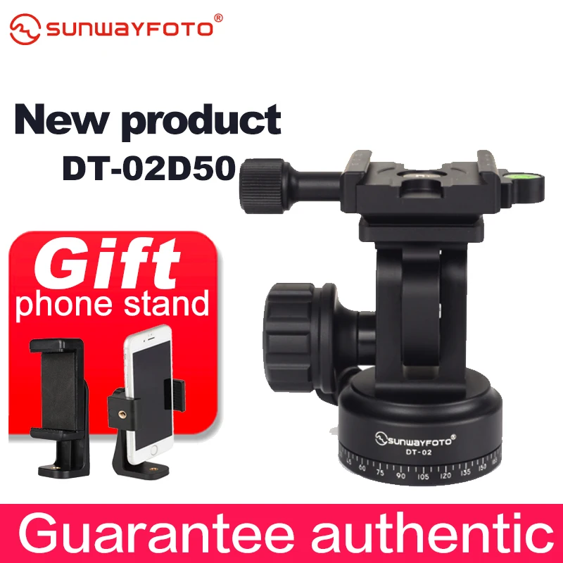 

SUNWAYFOTO DT-02D50 Monopod Head для DSLR Camera Monopod Ballhead Professional Aluminum Monopod Ballhead Monopod Head