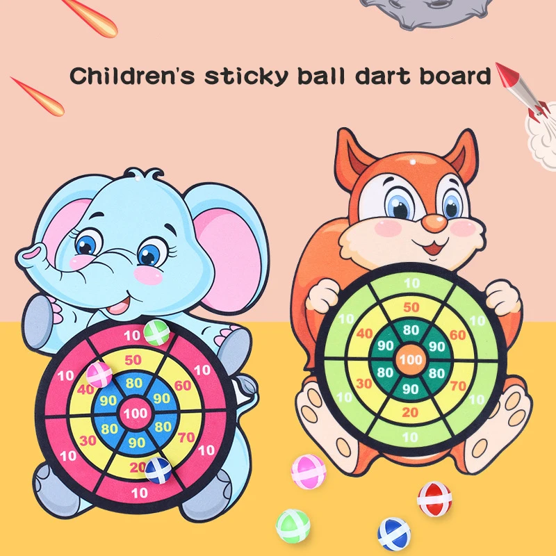 

Early Education Montessori Dart Board Target Sports Game Toys for Children Outdoor Toy Child Indoor Party Sticky Ball Kids Gift
