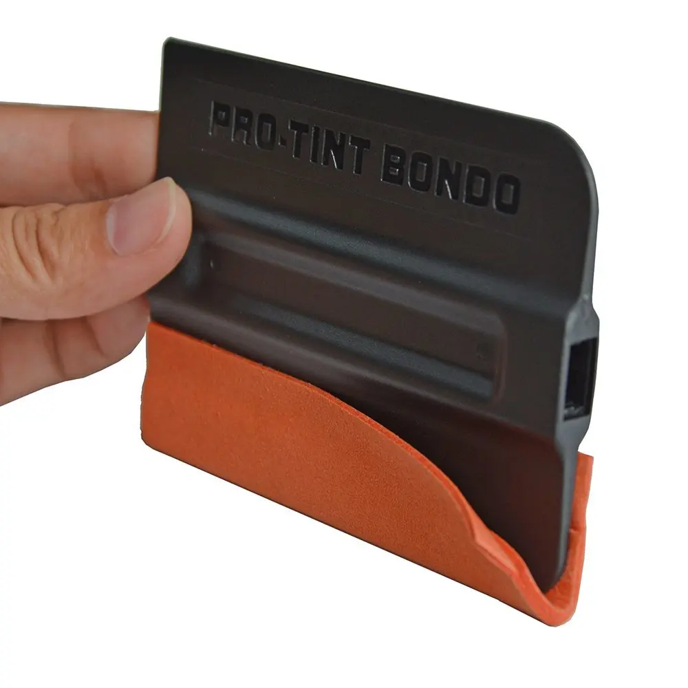 

EHDIS 4pcs Suede Felt Magnetic Squeegee Carbon Fiber Vinyl Film Wrap Scraper Window Washing Spatula Cleaner Car Foil Tint Tools