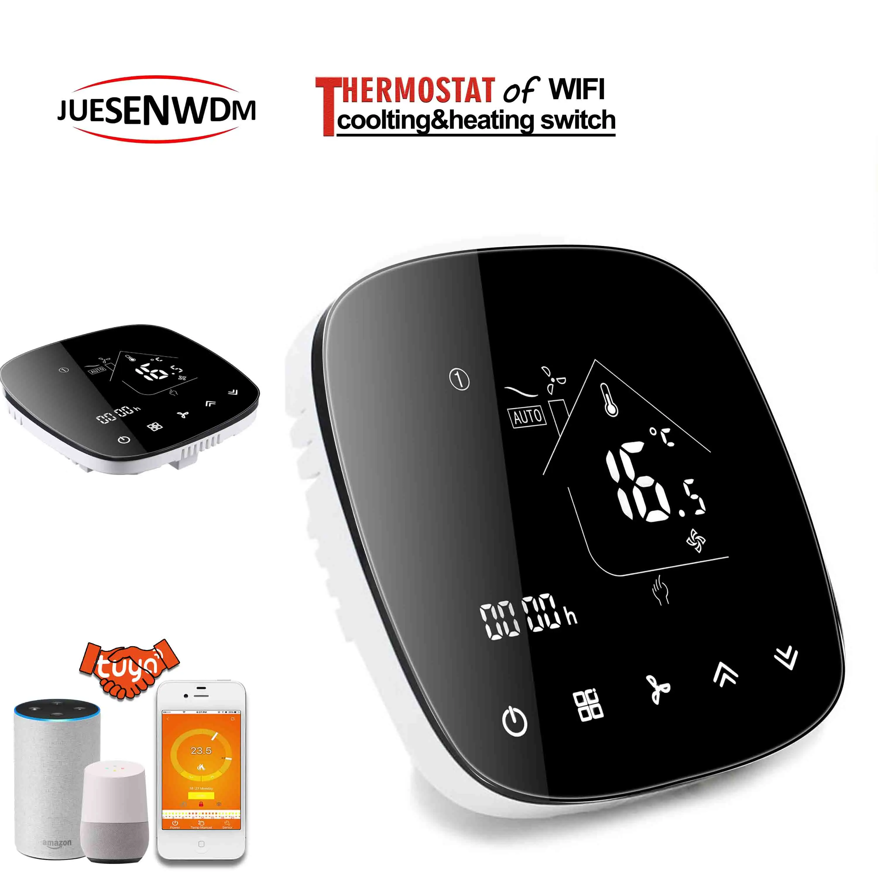  95 ~ 240 В переменного тока 24 температура отопления охлаждения термостат WIFI 2P/4P