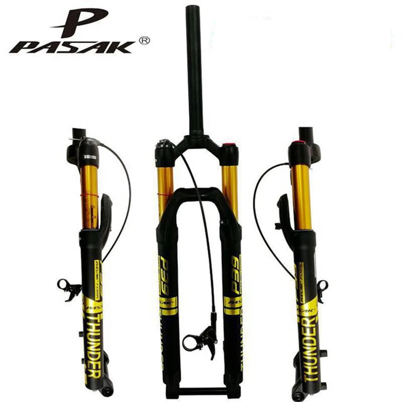 Вилка пневматическая подвеска Pasak для горного велосипеда универсальная 27 5 дюйма