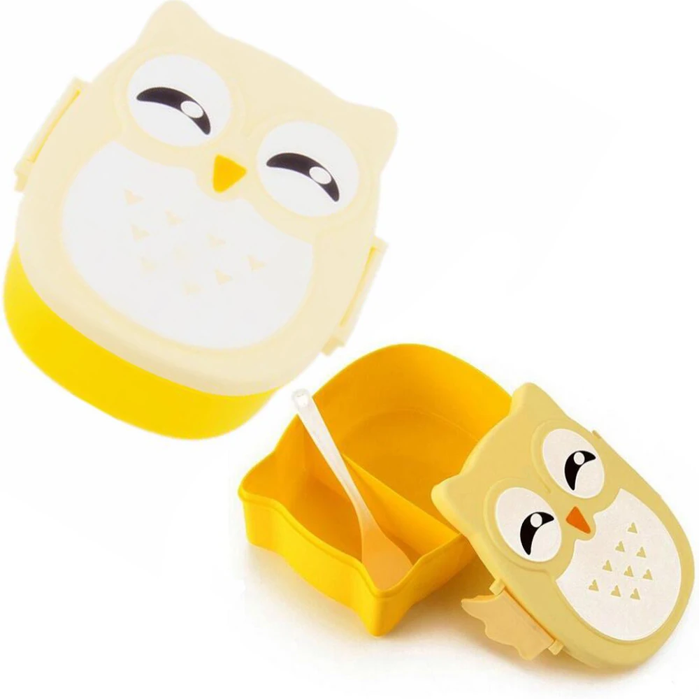 Сова Ланч бокс контейнер для хранения портативный детский Студенческая коробка