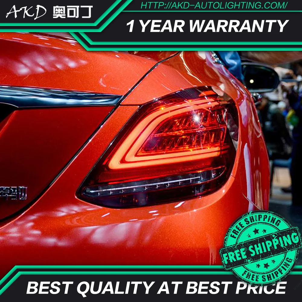Автомобильный Стайлинг для Benz W205 задсветильник s 2014-2019 C180 C200 C260 C300 задний фонарь