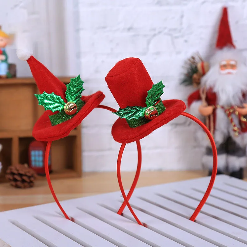 

1pc Christmas Headbands Hat Antlers Hairbands Kids Adult Hair Hoops Reindeer Ornaments Xmas New Year Decorations Party Cosplay