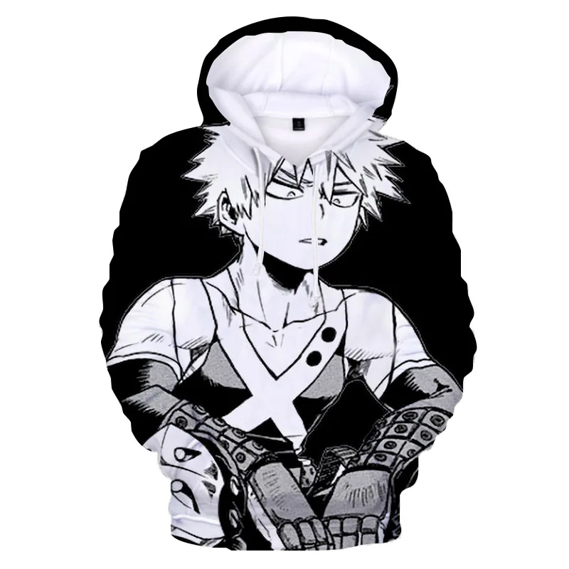 Толстовка Boku Bakugou с капюшоном для мужчин и женщин свитшоты в стиле химико Тога