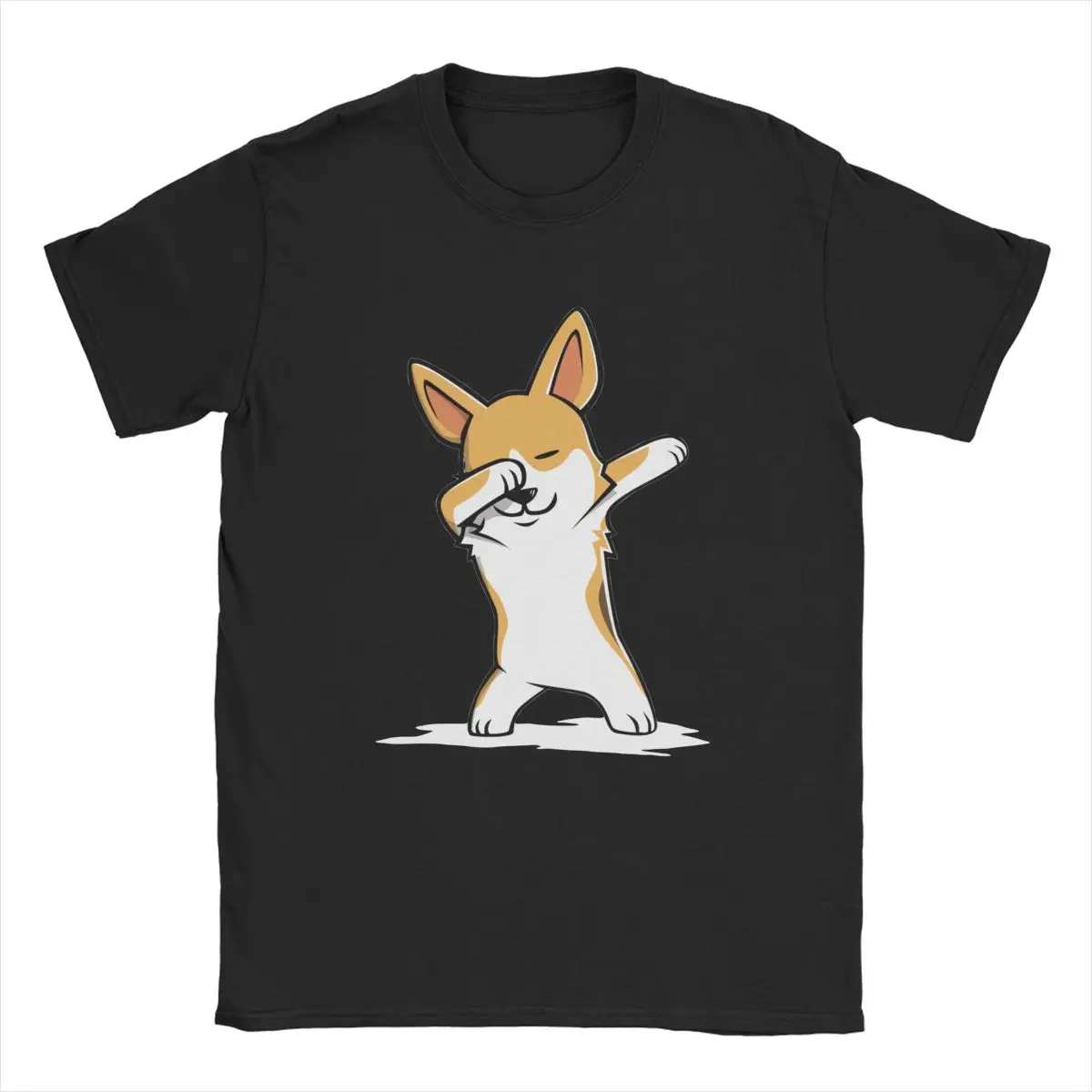 Забавная Мужская футболка Dabbing Corgi для любителей домашних животных милая собака