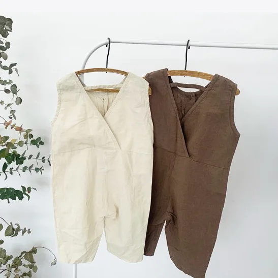 Корейский стиль летняя одежда для мальчиков и девочек милые маленькие штаны на