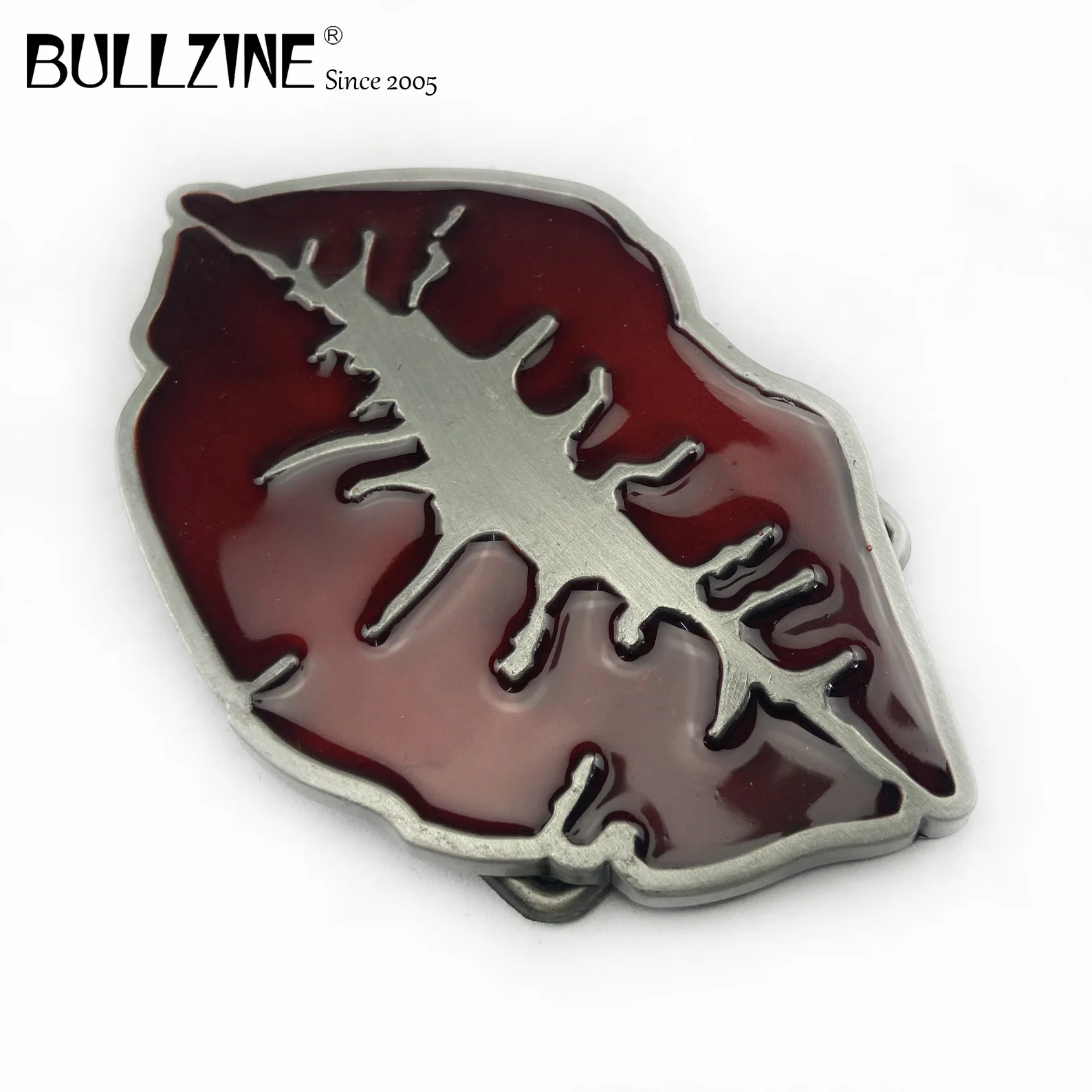 В Bullzine мода губ пряжки ремня с оловянной отделкой FP 02958 подходит для детей на
