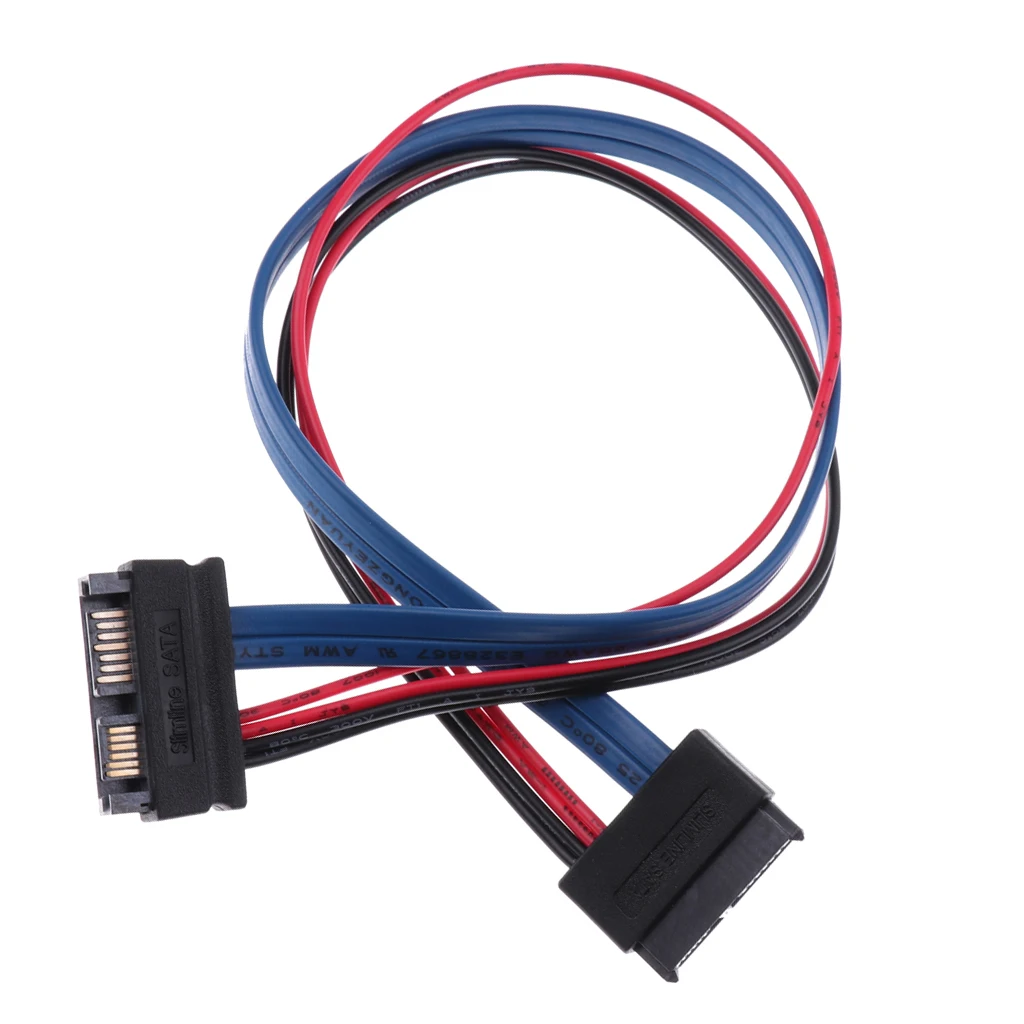 11 8 ''SATA 13P штекер для SATA 7 + 6 Pin женский кабель удлинитель|Компьютерные кабели и