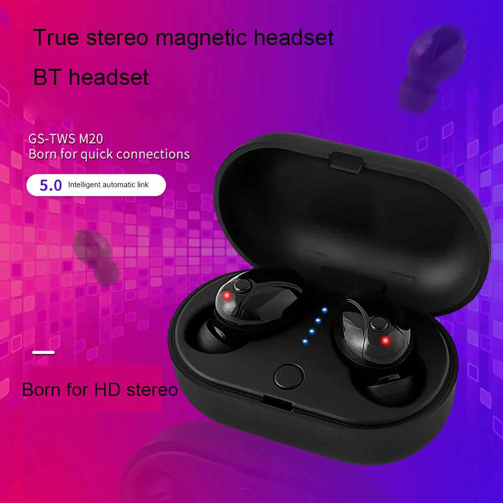 Горячие Bluetooth 5 Наушники Близнецы Беспроводная гарнитура стерео спортивные