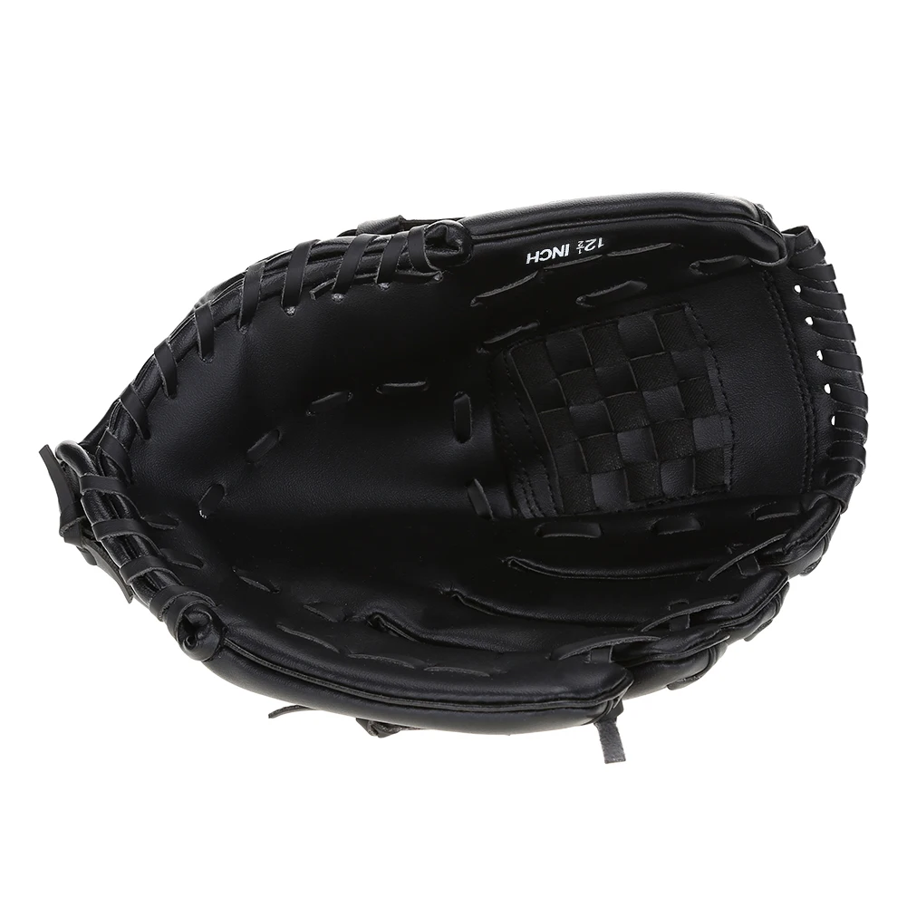 

Adult Baseball Accessories Left-Hand Glove for Practicing Training Competition (Black)