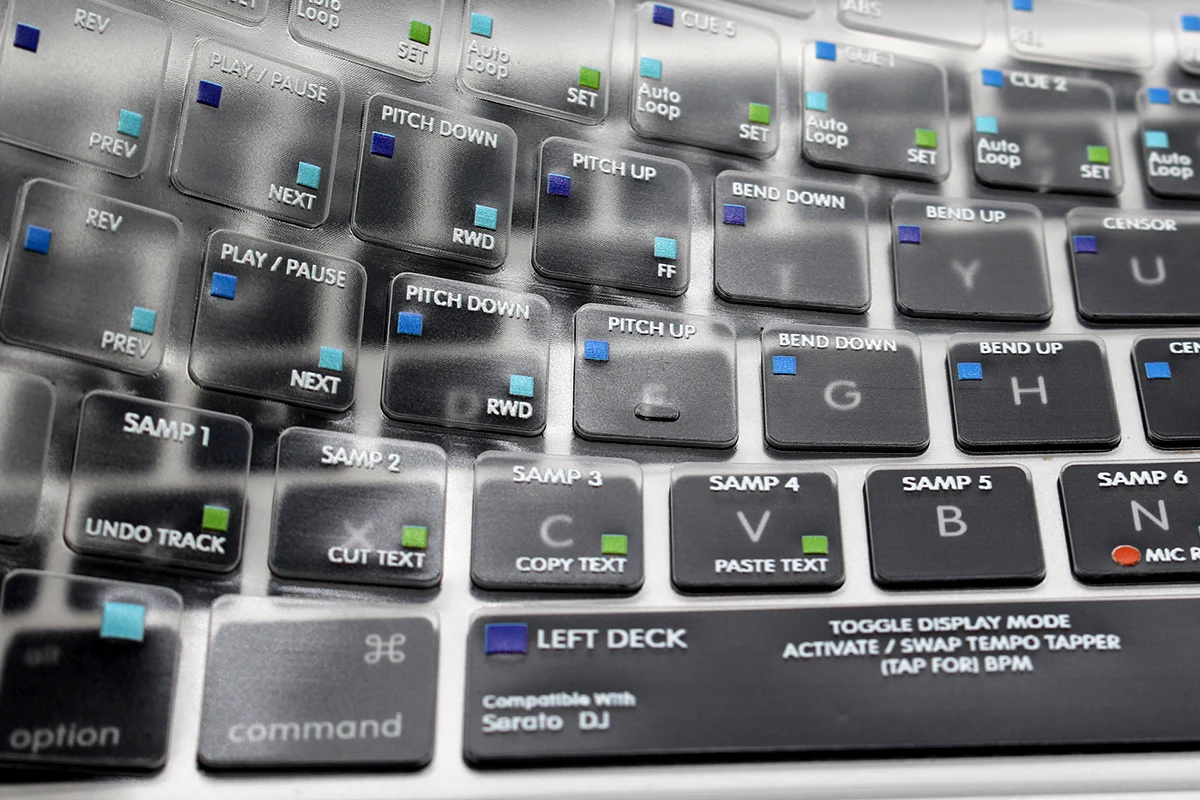 

HRH Serato DJ Shortcut Hot Key Functional TPU Backlight Keyboard Cover Skin Protector For Old Macbook Pro Air 13 15 17 USA