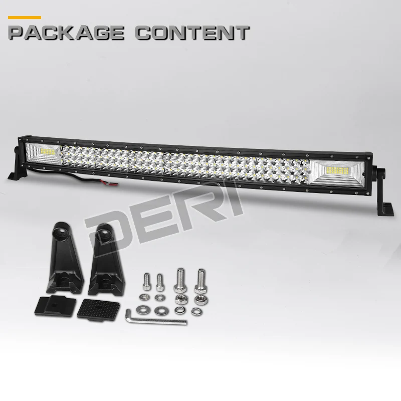 459W 32inch LED Light Bar Triple Row Curved Led combo beam Driving Work lamps for Offroad Car Truck 4x4 12v 24v | Автомобили и