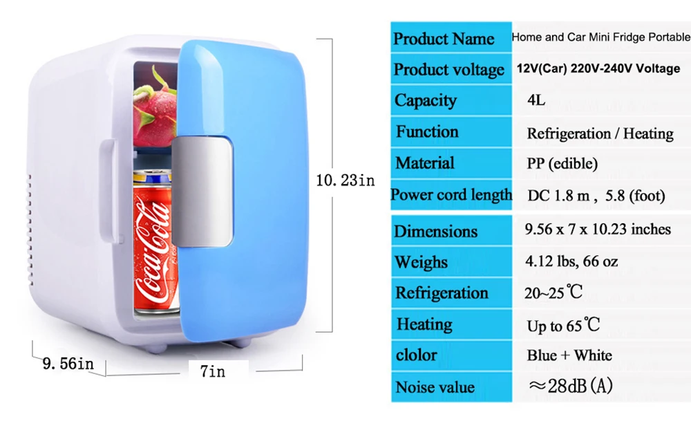 Eletric Home Refrigerator Fridge Home Dual-use Cool Warmer Beer Cooler Refrigerators Freezer