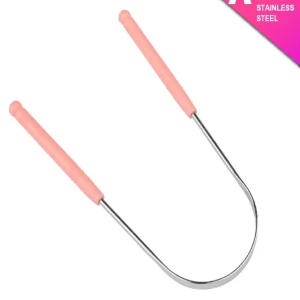 

1PC Tongue Scraper Stainless Steel Oral Hygiene Remove Food Cleaner Fresh Breath Reusable Toothbrush Care Tools