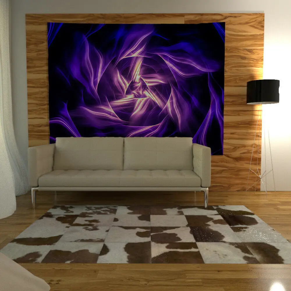 Черный светильник гобелен художественный настенный диван стол покрывало для